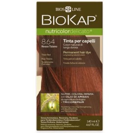 Biokap Nutricolor Delicato No8.64 Titian Red Tiziano Βαφή Μαλλιών Κόκκινο 140ml
