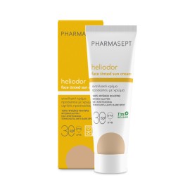 Pharmasept Heliodor Face Tinted Sun Cream SPF30 με Φυσικό Αντηλιακό Φίλτρο Αντηλιακή Κρέμα με Χρώμα για Πρόσωπο & Ντεκολτέ 50ml