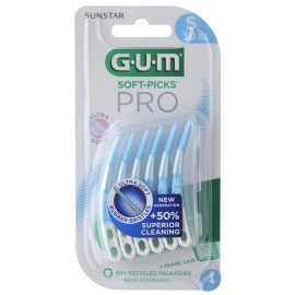 Gum Soft Picks Pro Ultra Soft Small Μεσοδόντια Βουρτσάκια Γαλάζιο 30 Τεμάχια [689]