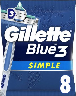 Gillette Blue Simple 3 Ξυραφάκια μιας Xρήσης 8 Τεμάχια