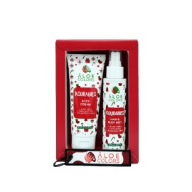 Aloe Colors Kourabies Gift Set Body Cream Ενυδατική Κρέμα Σώματος 100ml - Hair & Body Mist Ενυδάτωσης για Μαλλιά - Σώμα 100ml - ΔΩΡΟ Μπρελόκ Πολύχρωμο