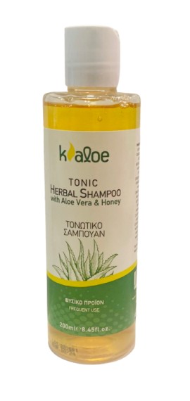 Kaloe Tonic Herbal Shampoo Τονωτικό Σαμπουάν με Αλόη & Μέλι 200 ml
