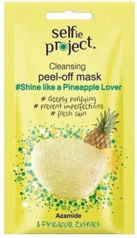 Selfie Project Cleansing Peel Off Shine Like a Pineapple Lover Μάσκα Προσώπου για Λάμψη 12ml