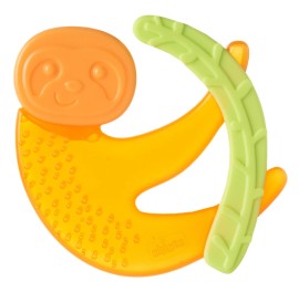 Chicco Μασητικός Δροσιστικός Κρίκος Οδοντοφυΐας Σιλικόνης Monkey Orange με Νερό για 4m+ 1 Τεμάχιο [C05-28130-30]